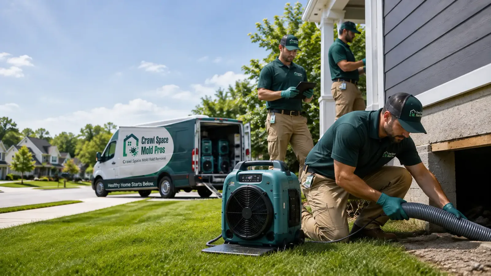 Crawl Space Mold Removal in Badger, CA